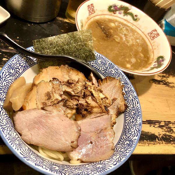「【限定D】肉つけ麺 中 ￥1200」@狼煙 〜NOROSHI〜の写真