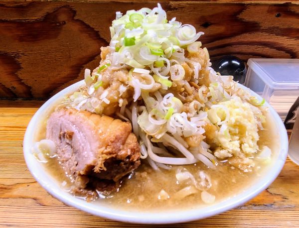 「ラーメン(大)ﾔｻｲ,ﾆﾝﾆｸ,ｱﾌﾞﾗ,ﾈｷﾞ」@ハイマウントの写真