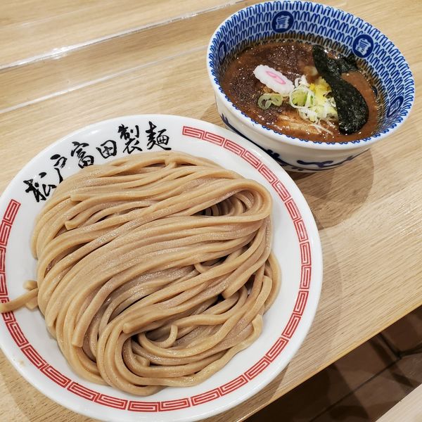「つけそば並(¥900)」@松戸富田製麺 三井アウトレットパーク木更津店の写真