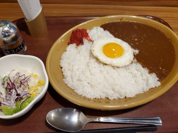 「ファイヤーカレー・普通盛＋エッグ」@ファイヤーバーグ 関内店の写真