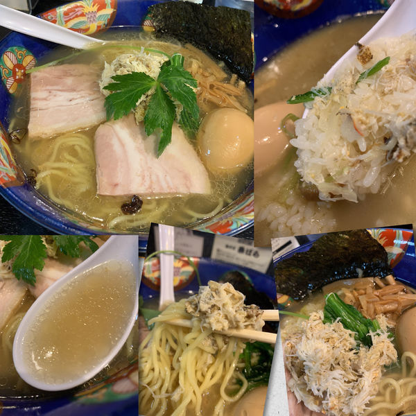 「【限定】釜炊き栗蟹出汁の潮そば~1300円」@塩そば 桑ばらの写真