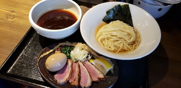 「特製鴨出汁手揉み醤油つけ麺」 並」@鴨出汁中華蕎麦 麺屋yoshikiの写真