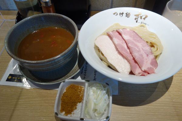 「カレーつけ麺（中）」@つけ麺 和 仙台駅東口店の写真