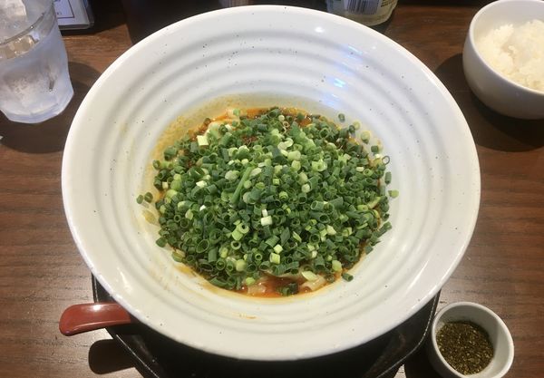 「四川青山椒入り麻辣汁なし担々麺」@中国名菜 來杏 担担麺房 シンフォニー豊田ビル店の写真