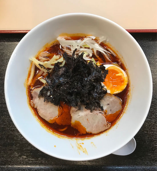 「辛ニボ　２辛（裏）」@麺魂 さまろの写真