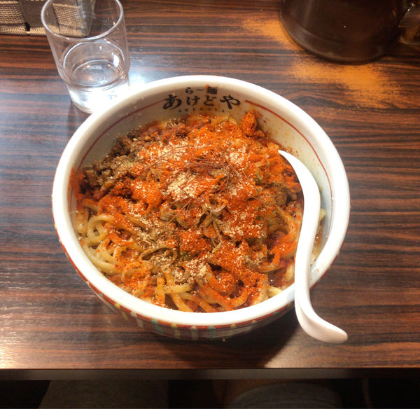 「汁無し坦々麺 激辛 麺特盛」@らー麺 あけどやの写真