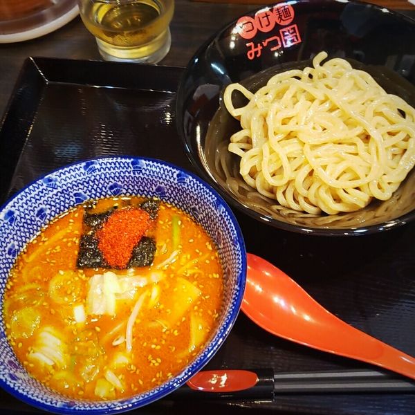 「痺れ辛味つけ麺（並盛） 860円」@つけ麺 みつ圀の写真
