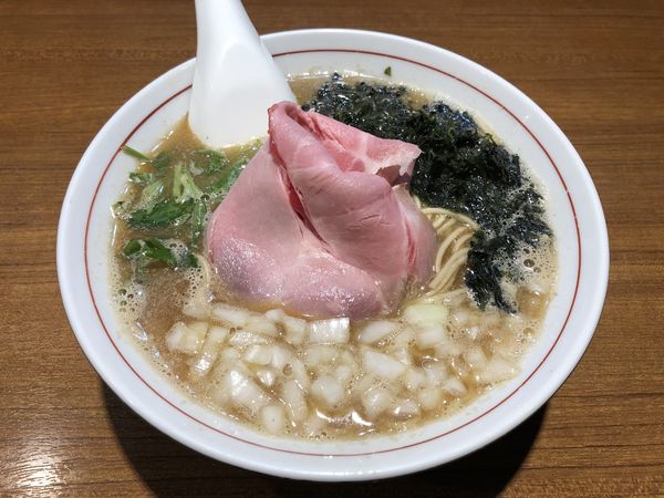 「【限定】濃厚鰺煮干しそば 850円」@寿製麺よしかわ 川越店の写真