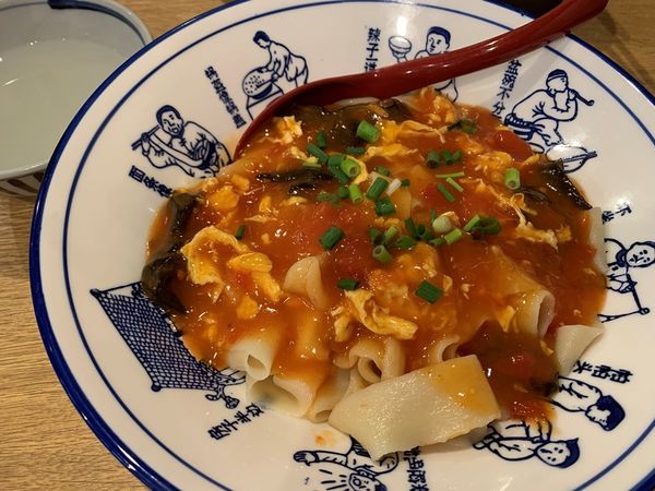 「トマト麺(ビャンビャン麺)」@西安麺荘 秦唐記 永代総本店の写真