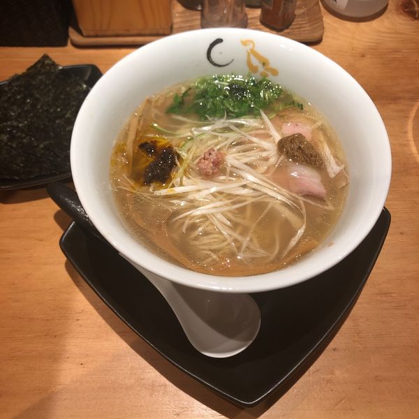 「真鯛と蛤の塩そば＋焼のり」@SOBAHOUSE 金色不如帰 新宿御苑本店の写真