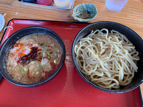 「辛味噌つけ麺」@中華そばつけ麺 魚介の達人 久兵衛 取手店の写真