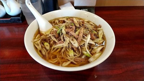 「ネギ麺（半チャーハンセットで８９０円）」@龍盛菜館 京急川崎駅前店の写真