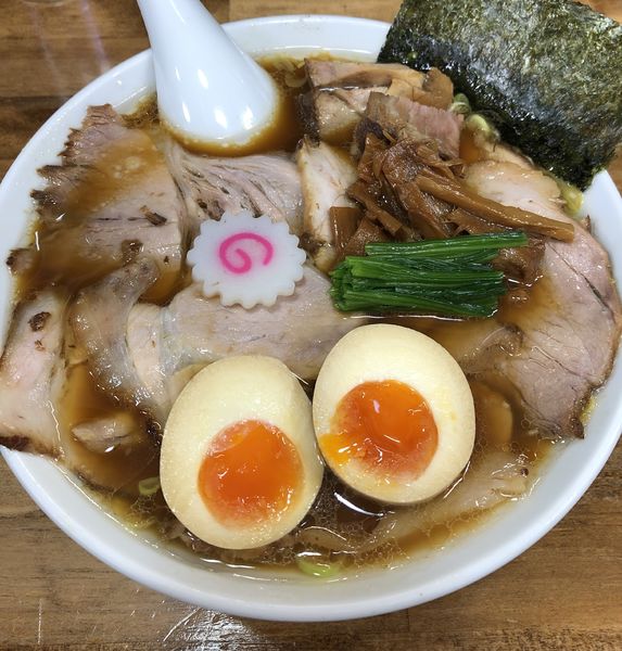 「しょうゆチャーシューメン1200円➕味玉100円」@オランダ軒の写真