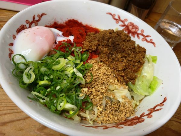 「汁なし担々麺並＋温玉」@自家製麺 てんかの写真