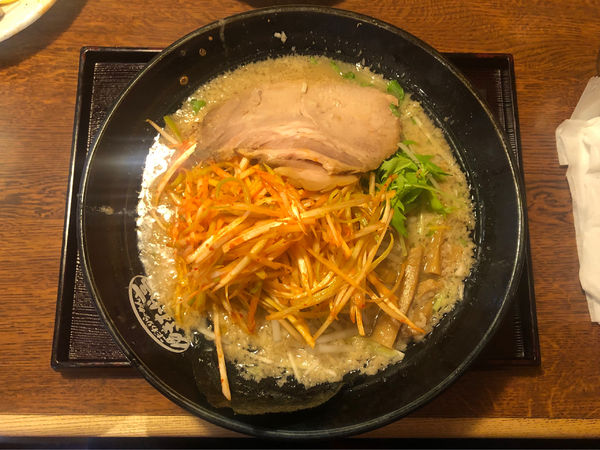 「濃厚ゆきむららーめん＋辛ネギ」@ゆきむら亭 龍ヶ崎店の写真