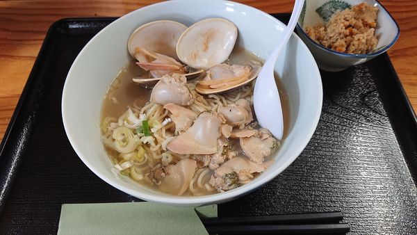 「蛤ラーメン　１５００円」@無添加の店 揚江の写真