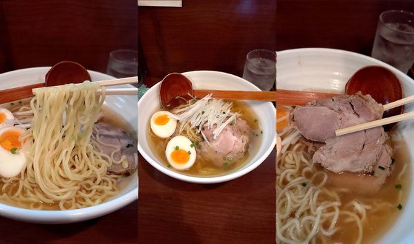 「『塩ラーメン+大盛(￥650+100)』」@ラーメン 富士亭の写真