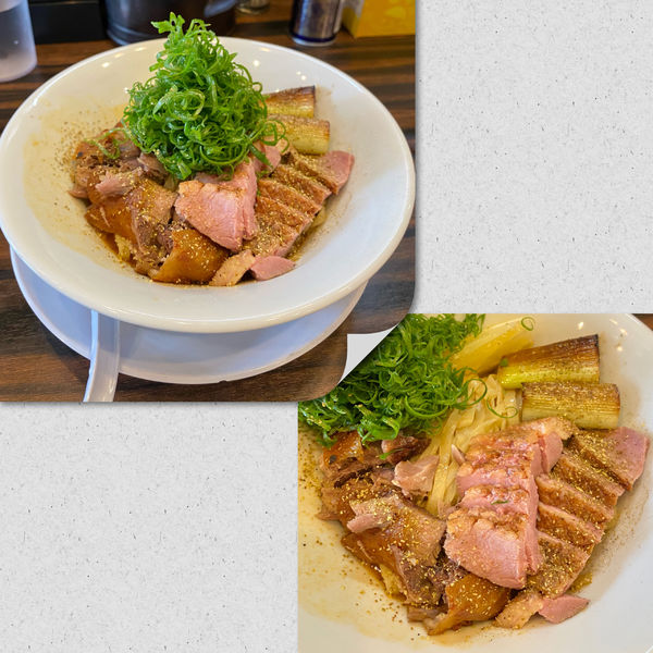 「限定・西洋式鴨南和えそば ¥1500」@稲荷屋の写真