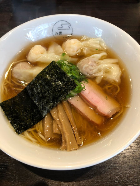 「特製ワンタン麺（ハーフ）（ミックス）」@八雲の写真