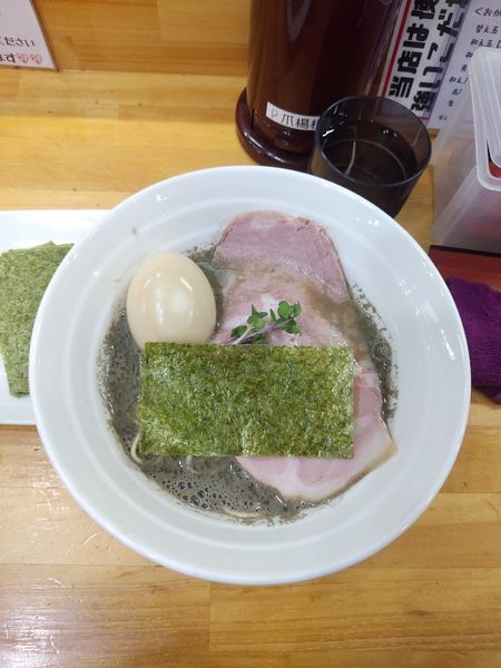 「煮干しらーめん(はじめの天夢)+味玉+海苔」@めんや天夢の写真