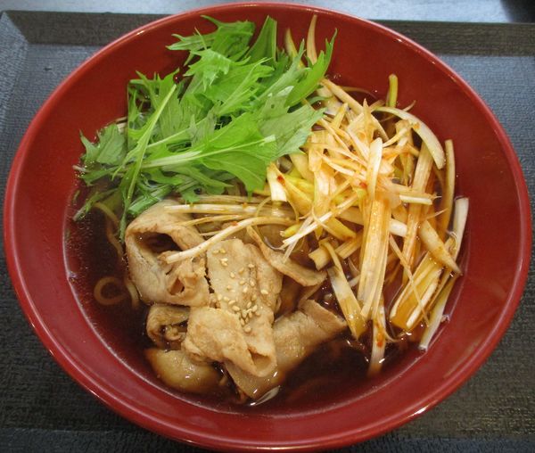 「ピり辛葱豚中華　580円」@ゆで太郎 西五反田2丁目店の写真