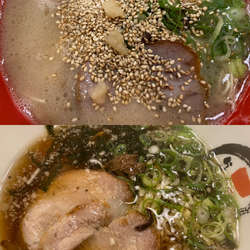 とんこつらーめん ＆ しょうゆらーめん