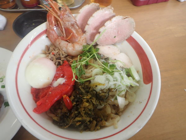 「高菜＆明太子＆雑魚で和え蕎麦(八正仕立て)」@MENYA 食い味の道有楽の写真