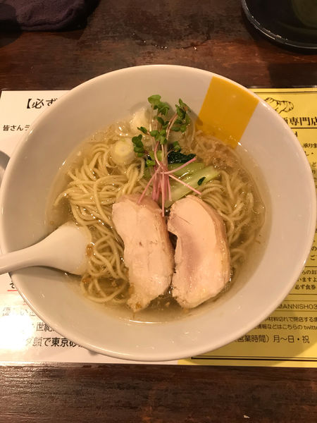 「塩生姜らー麺 850円」@塩生姜らー麺専門店MANNISHの写真