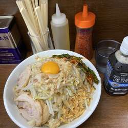 小　汁なし　ニラキムチ　全マシ