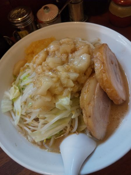「【限定】梅二郎870円(麺200g・ニンニク有)」@拉麺 梅太郎の写真
