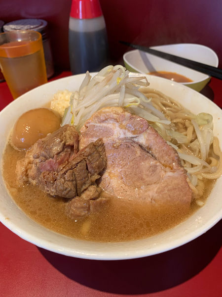 「小　味玉　生卵」@ラーメン二郎 荻窪店の写真