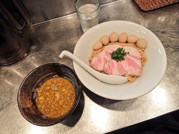 「濃厚牡蠣つけ麺＋うずら」@さんじの写真