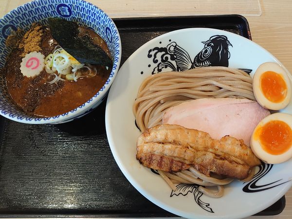 「特製つけめん(ミニもり、1150円)」@松戸富田製麺 三井アウトレットパーク木更津店の写真