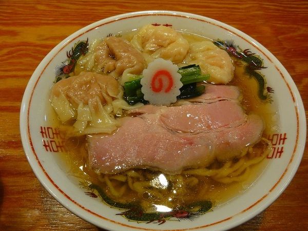 「白だしラーメン850円無料　海老2 160円 肉2 120円」@キング製麺の写真