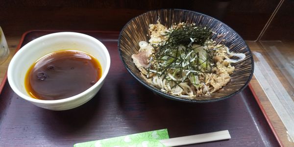 「肉つけそば」@生そば 玉川 池袋東口店の写真