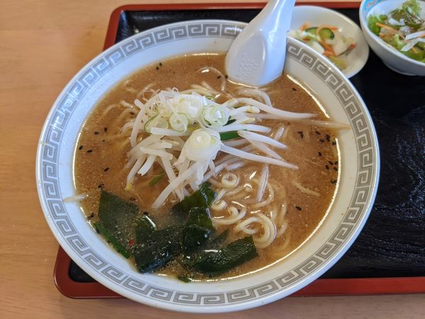 「みそらーめん(セット)」@ラーメンあやどの写真