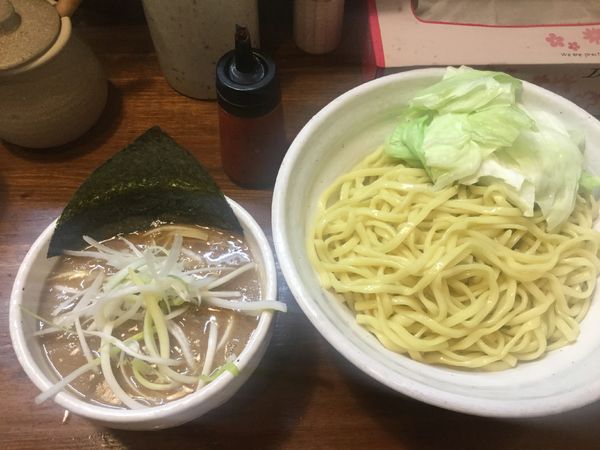 「四種の魚のつけ麺・大盛(¥900・同一料金)」@『   』（無銘）の写真