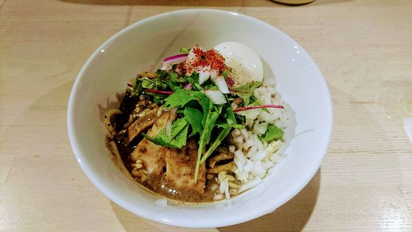 「【本日のイレギュラーメニュー】煮干しとチーズのまぜそば」@ajito ismの写真