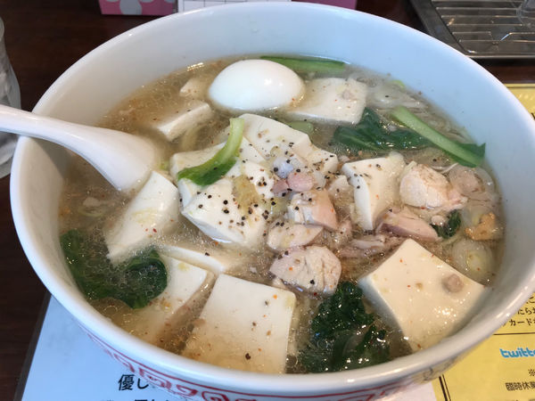 「豆腐らー麺」@塩生姜らー麺専門店MANNISHの写真