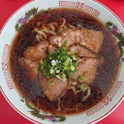 黒醤油+チャーシュー麺+麺大盛