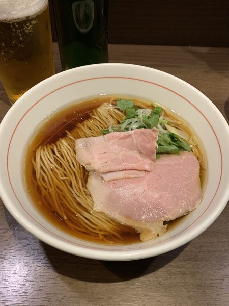 「らーめん黒(無料クーポン) ビール」@八咫烏の写真