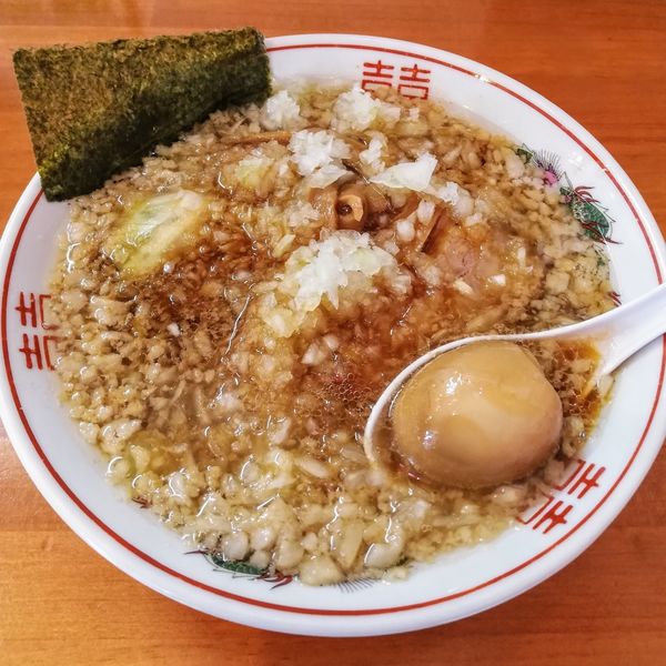 「中華そば､背脂､ねぎ増､卵」@中華そば 亜雄の写真