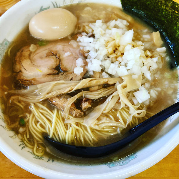 「とんこつラーメン」@地鶏ラーメン 赤大屋の写真