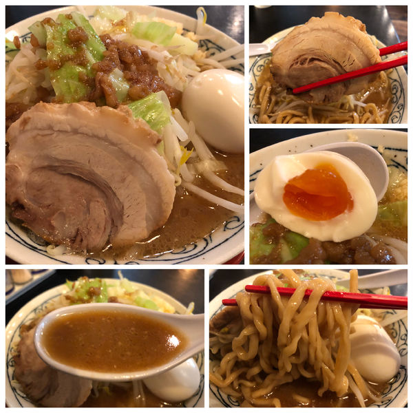 「【限定】濃厚G豚骨醤油 並 850円 SNSサービス味玉」@まるふじ食堂の写真