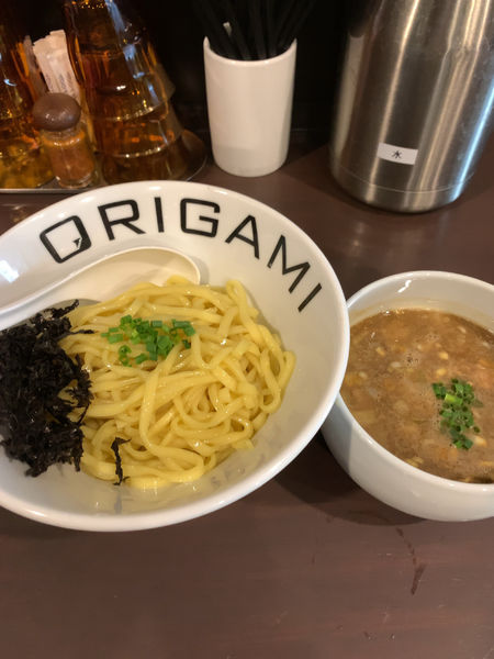 「濃厚煮干つけ麺(昼限定20食　850円)」@麺屋 ORIGAMIの写真