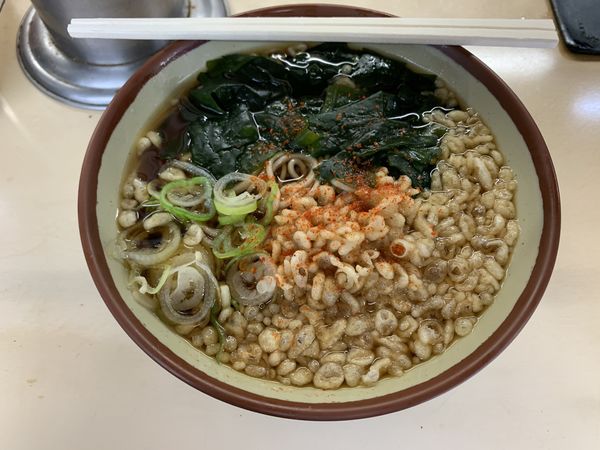 「たぬきわかめそば 370円」@きそば鈴一の写真