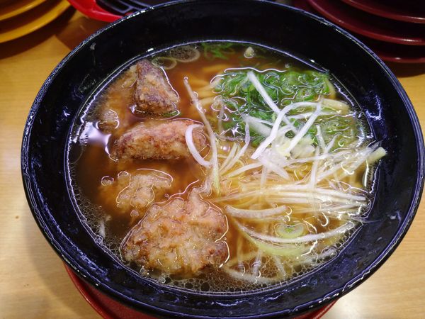 「コク旨まぐろ醤油ラーメン（350円＋税）」@スシロー 大森駅前店の写真