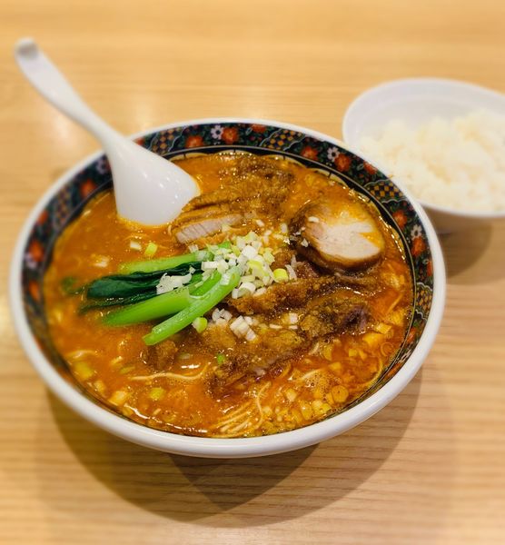 「排骨担々麺（中辛・バリカタ￥1080）」@寿限無担々麺 上野店の写真