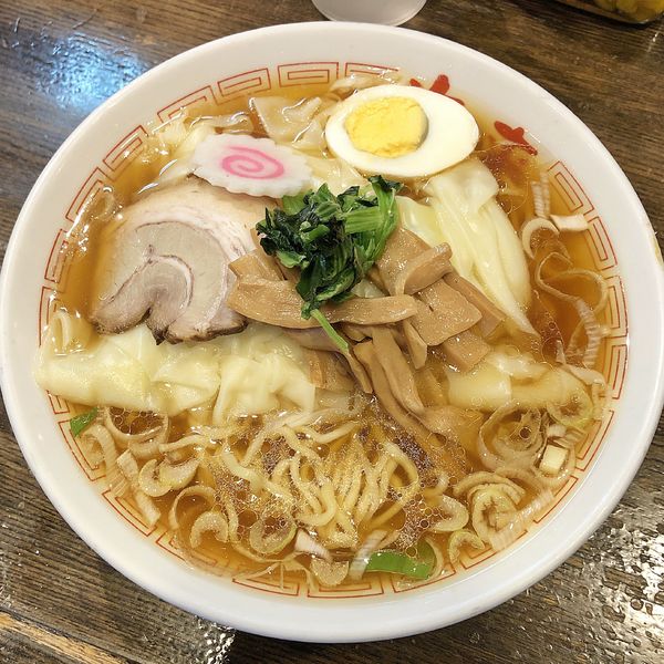 「ワンタンメン　￥６００」@中華そば 光来の写真