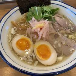 ゆず塩ラーメン 岩下の新生姜トッピング